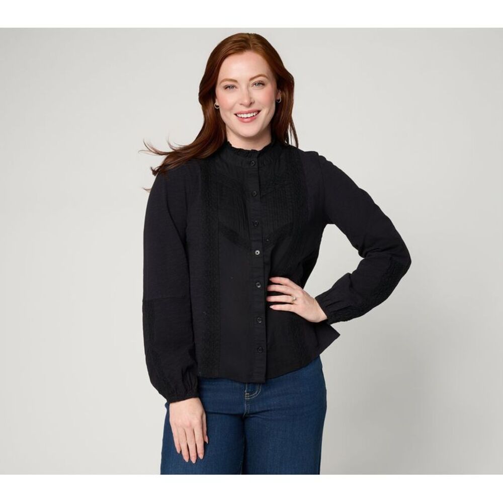 Gloria Vanderbilt Women's Top Sz M Make Your Selection: LOGO Lavish Black